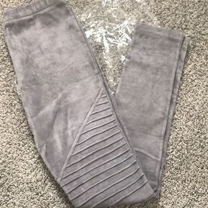 Grey Moto Leggings